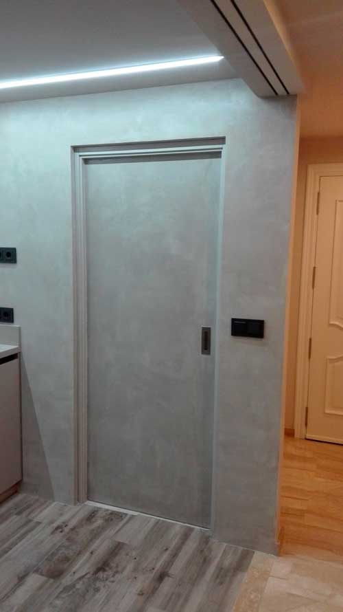 microcement door