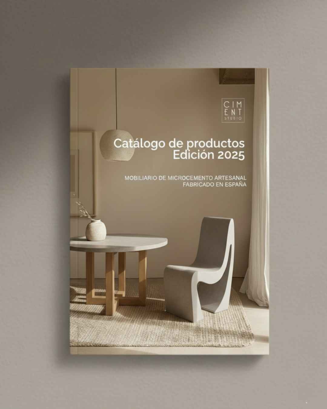 ciment studio catalogo de producto 2025-2026, mobiliario de microcemento a medida