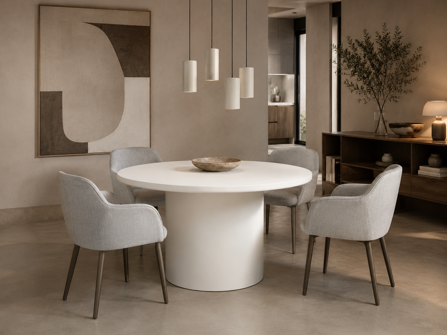 Mesa Kao de microcemento